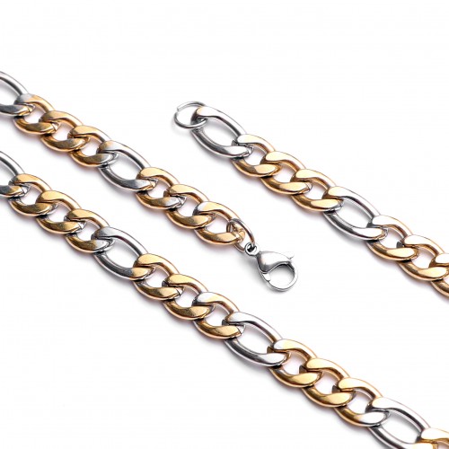 Yassı Zincir Modelli Çelik Kolye