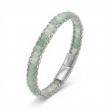 Men's Natural Stone Steel Bracelet 14036