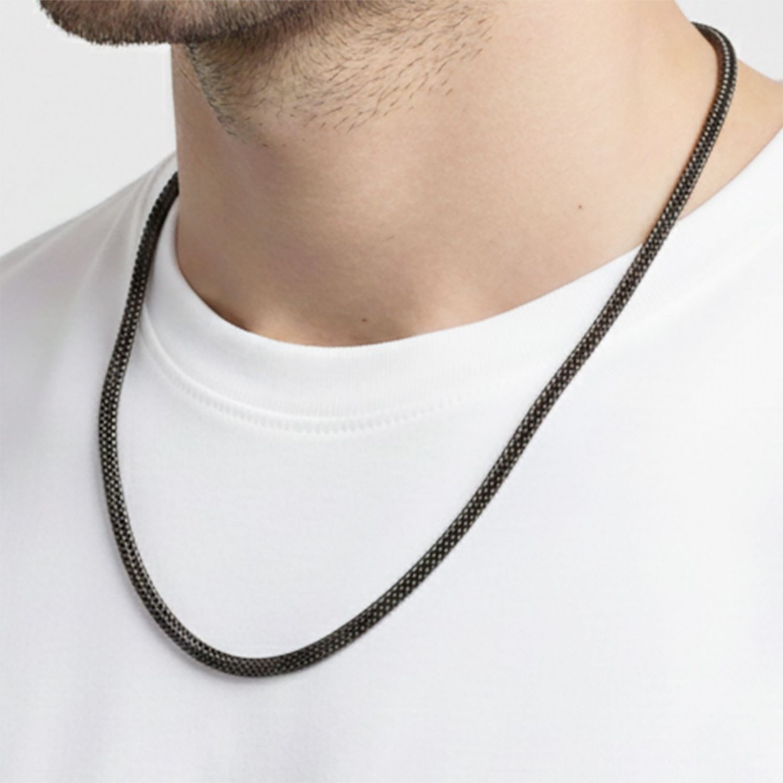 Yılan Zincir Modeli Çelik Kolye 2Mm