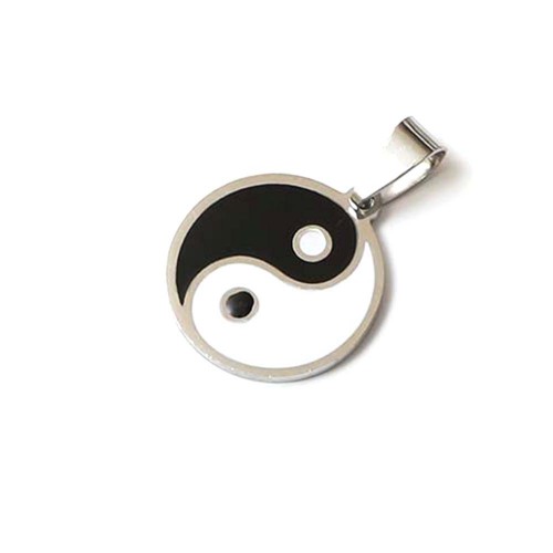 Yin Yang Çelik Kolye Ucu