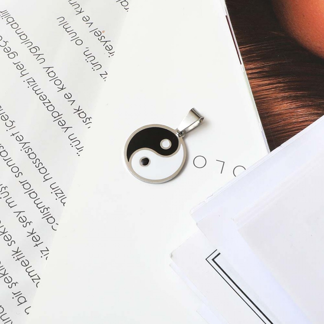 Toptan Yin Yang Çelik Kolye Ucu Fiyatları