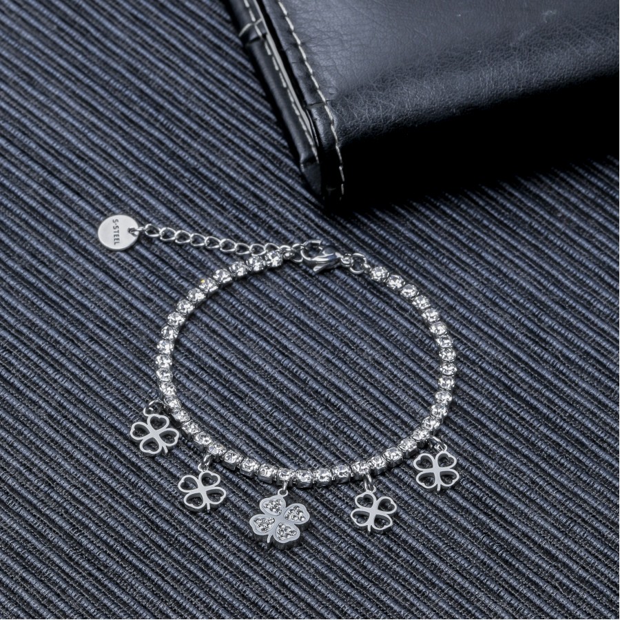 Toptan Yonca Pandora Su Yolu Çelik Bileklik Fiyatları