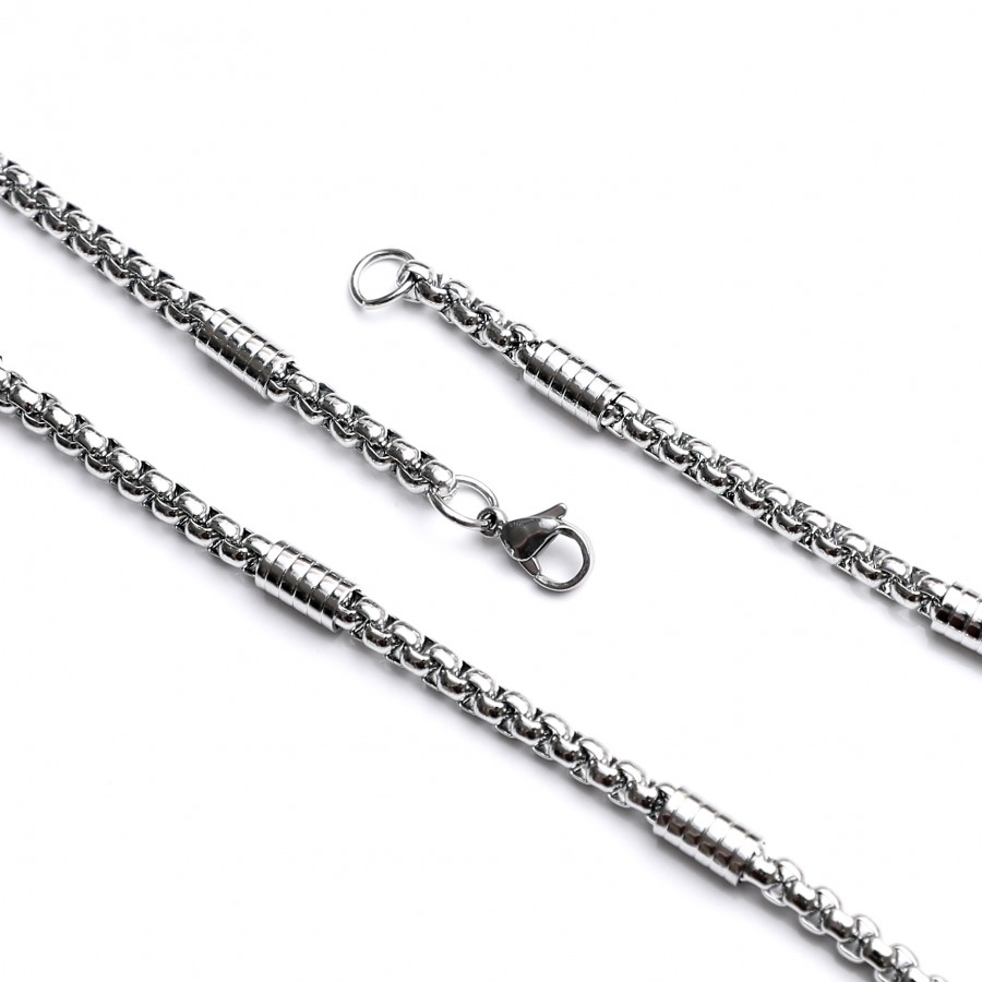 Toptan Yuvarlak Geçmeli Zincir Çelik Kolye Modeli Fiyatları