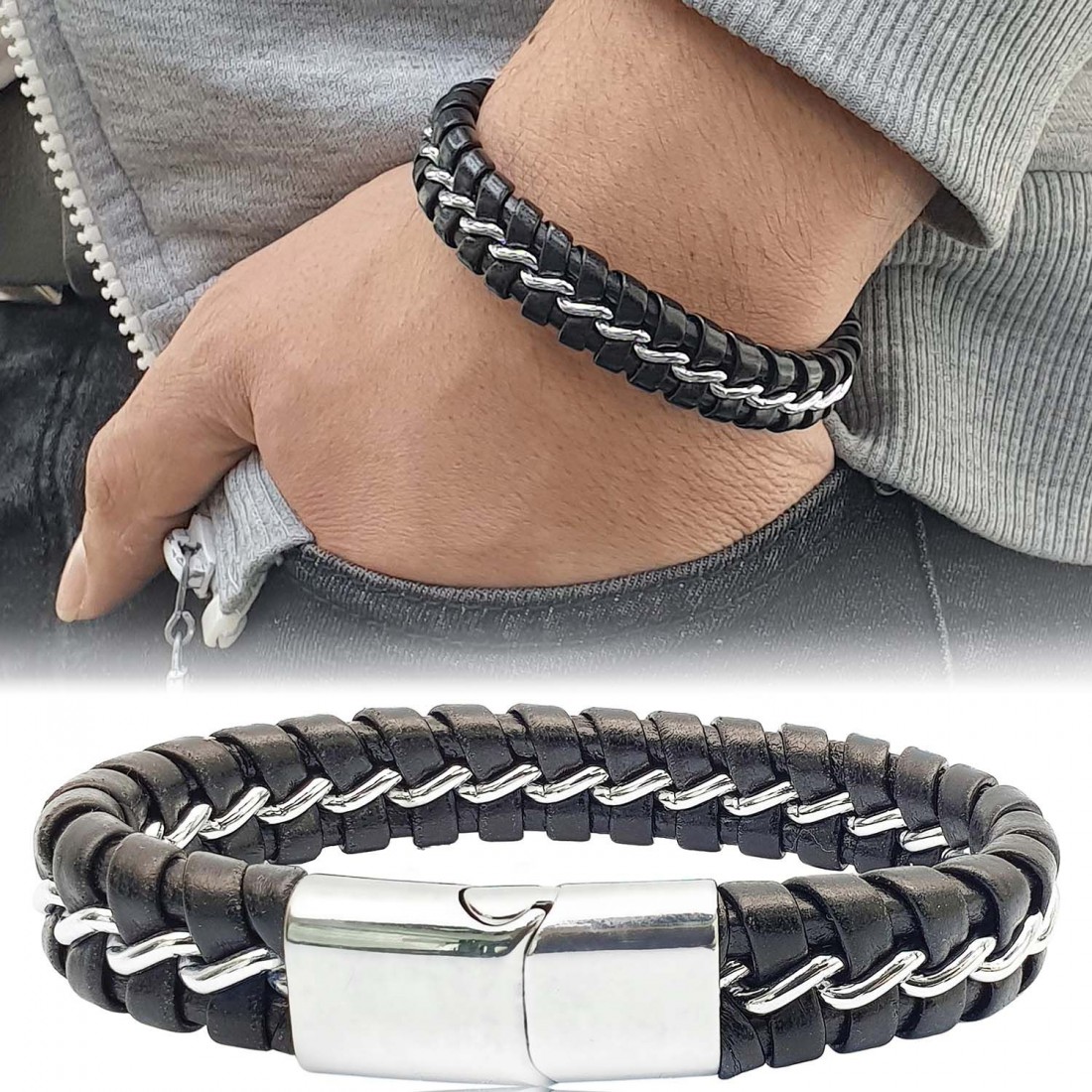 Strap Steel Bracelet 9858