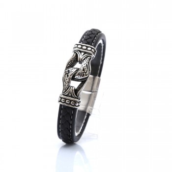 Zincir Modeli Çelik Ve Deri Billeklik