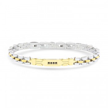 Zirkon Taşlı Sarı Full Çelik Bileklik