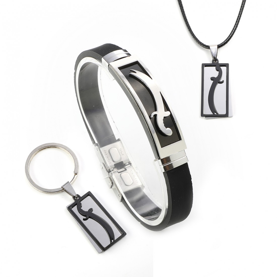Toptan Zülfikar Kılıç Bileklik Kolye Anahtarlık Set Fiyatları