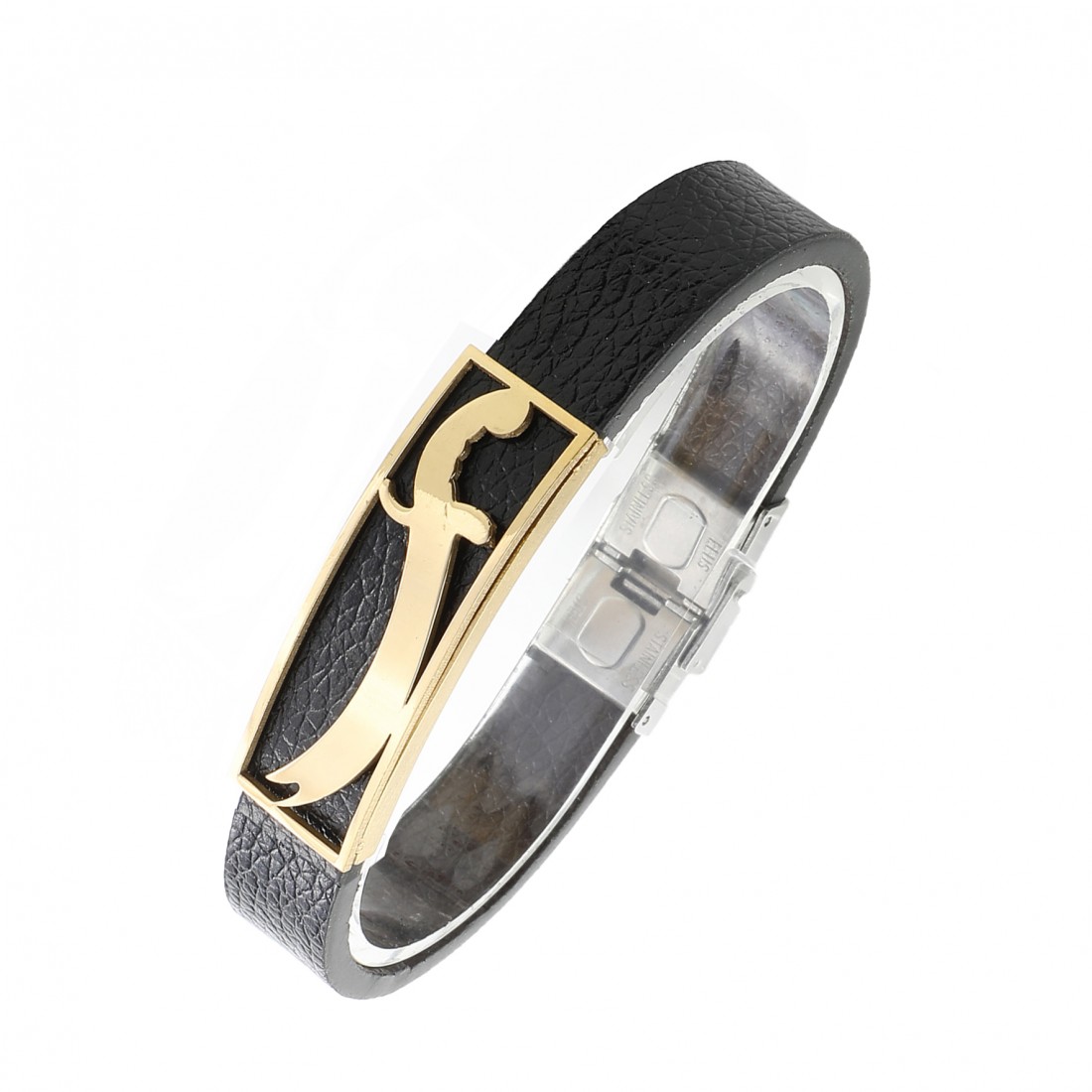 Toptan Zülfikar Kılıcı Desenli Kaliteli Erkek Çelik Bileklik Fiyatları