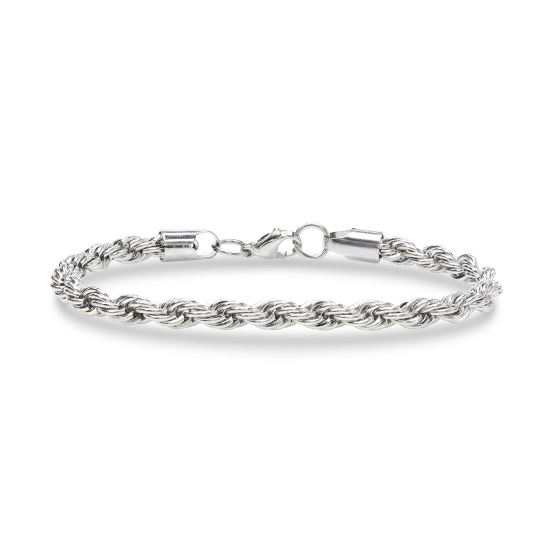 Rope Halat Çelik Zincir Bileklik 6mm