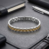 Sarı Beyaz Ful Çelik Bileklik
