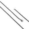 Siyah Renk Çelik Kolye 2.5mm