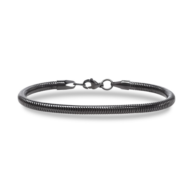 Spiral Örgü Çelik Zincir Bileklik 6mm